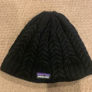 Patagonia black beanie winter cap